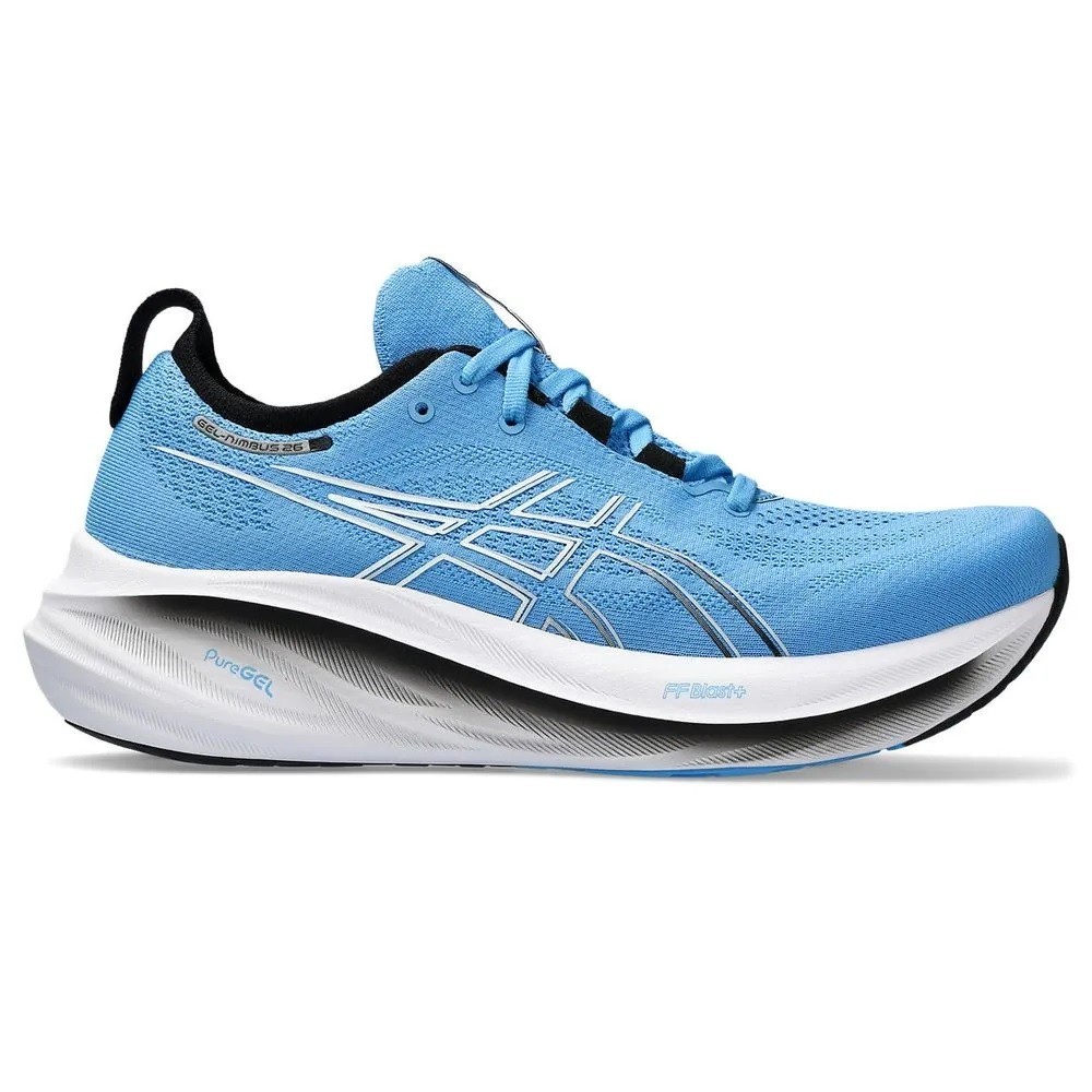 Tênis asics gel nimbus 26 azul masculino Amil Esportes